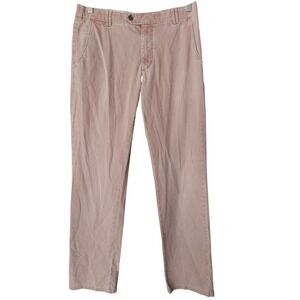 Meyer Hosen Trousers Mens 32x30 Pink Straight Leg Stretch Germany Chino Pants